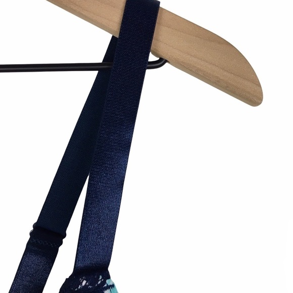 DREAMWEAR Bra Padded Underwire Animal Print Zebra Tiger Blue Size 40C - Picture 7 of 11